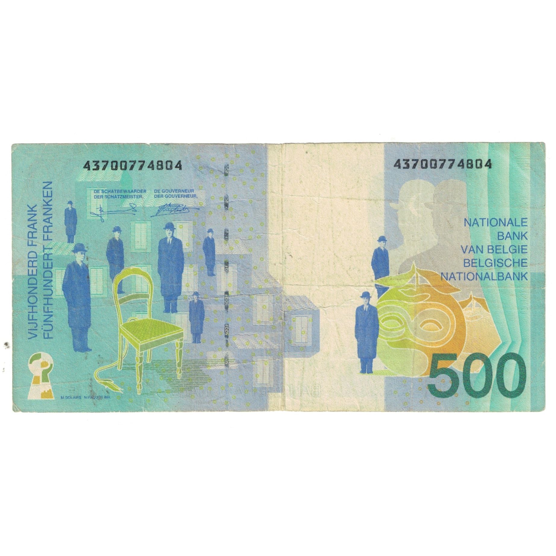 Banknote, Belgium, 500 Francs, KM:149, EF(40-45)