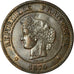Monnaie, France, Cérès, 5 Centimes, 1874, Paris, SUP, Bronze, Gadoury:157a