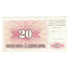 Banknote, Bosnia - Herzegovina, 20 Dinara, 1994, 1994-08-15, KM:42a, EF(40-45)