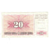 Banknote, Bosnia - Herzegovina, 20 Dinara, 1994, 1994-08-15, KM:42a, EF(40-45)