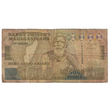 Banknote, Madagascar, 25,000 Francs = 5000 Ariary, 1988, KM:74a, VF(20-25)