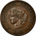 Moneda, Francia, Cérès, 5 Centimes, 1883, Paris, MBC+, Bronce, Gadoury:157a