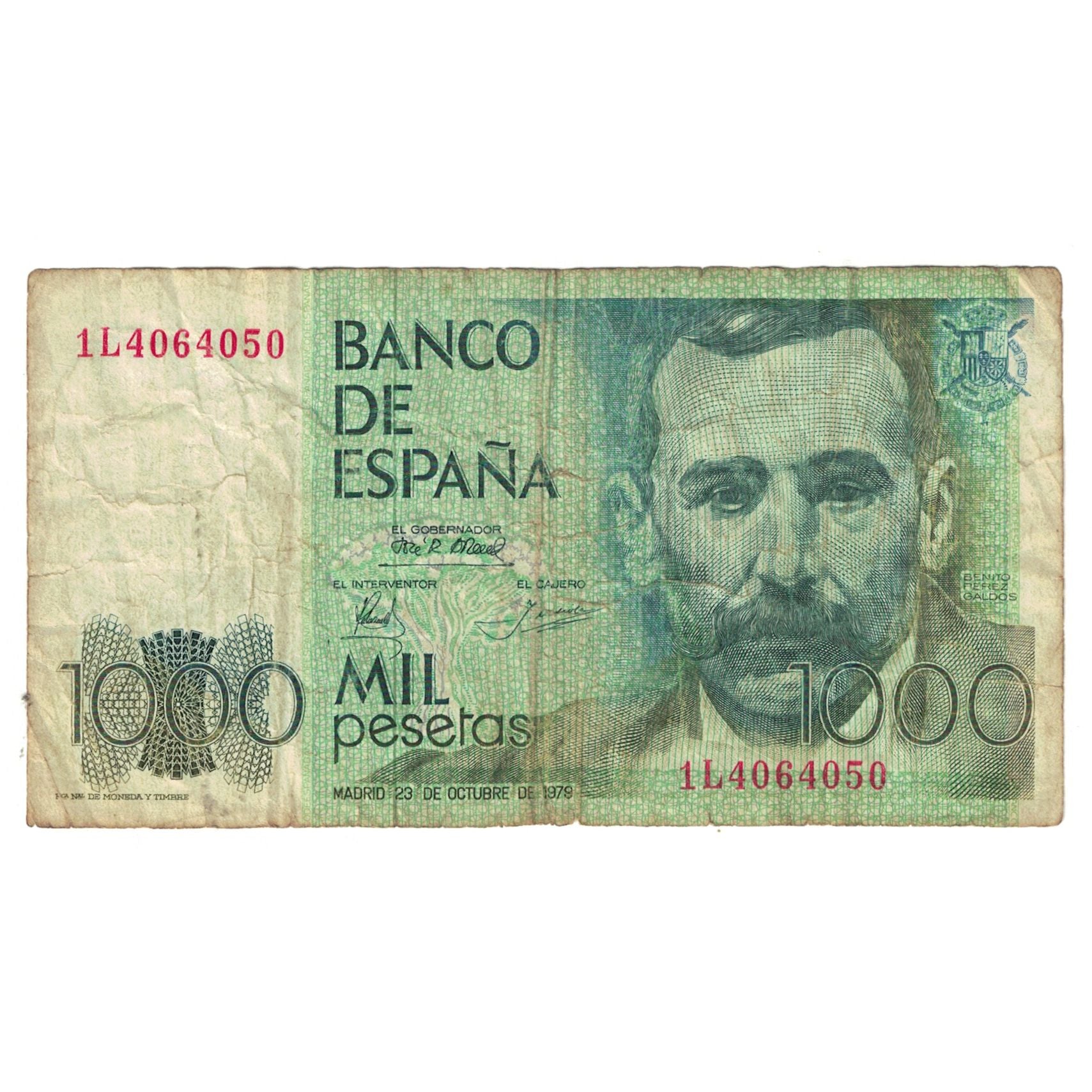 Billete, 1000 Pesetas, 1979, España, 1979-10-23, KM:158, BC