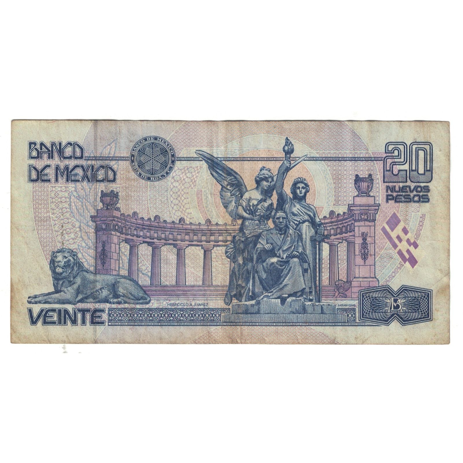 Banknote, Mexico, 20 Pesos, KM:106b, EF(40-45)