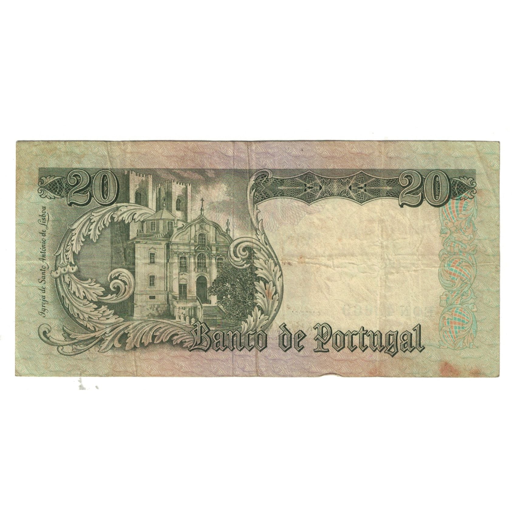 Banknote, Portugal, 20 Escudos, 1964, 1964-05-26, KM:167a, VF(30-35)