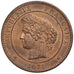 FRANCE, Cérès, 10 Centimes, 1871, Paris, KM #815.1, MS(60-62), Bronze, Gadoury #
