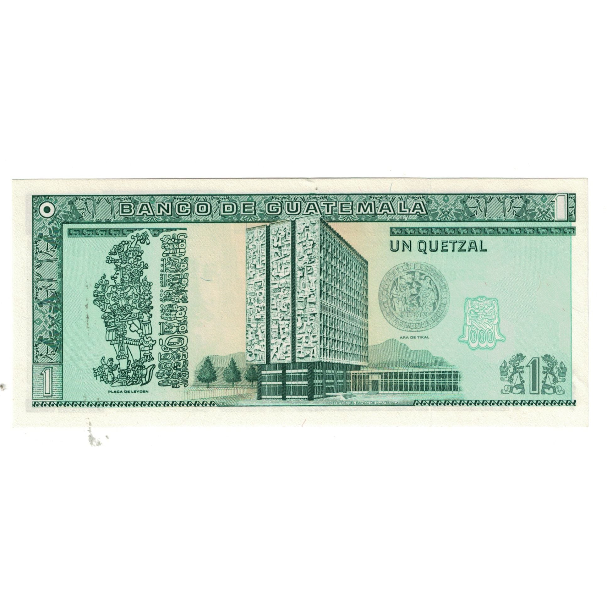 Billete, 1 Quetzal, Guatemala, KM:80, UNC