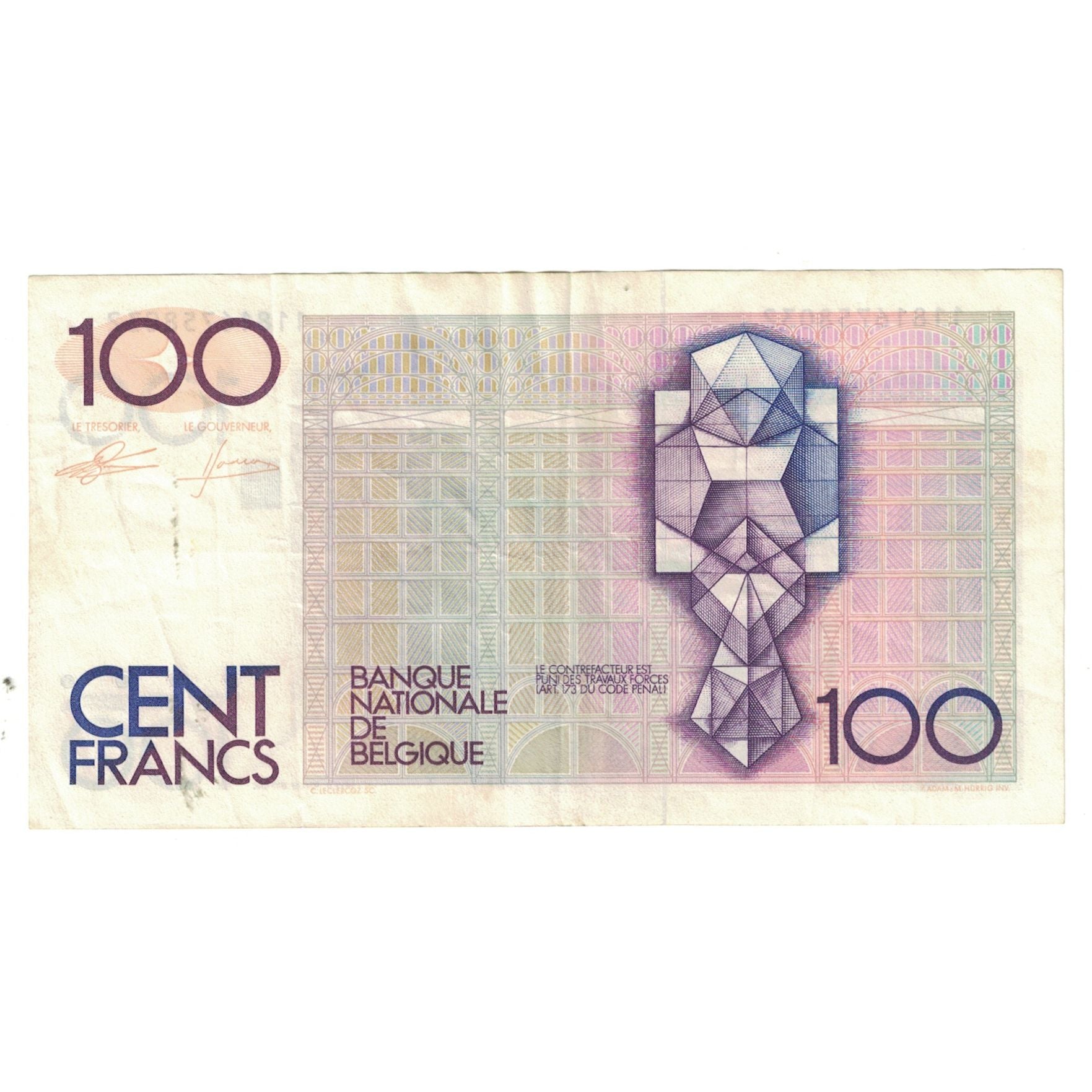 Banknote, Belgium, 100 Francs, KM:142a, EF(40-45)
