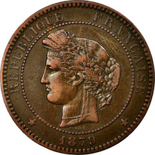 Moneda, Francia, Cérès, 10 Centimes, 1879, Paris, MBC, Bronce, Gadoury:265a