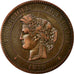 Munten, Frankrijk, Cérès, 10 Centimes, 1879, Paris, ZF, Bronze, Gadoury:265a