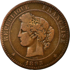 Munten, Frankrijk, Cérès, 10 Centimes, 1895, Paris, FR, Bronze, Gadoury:265a