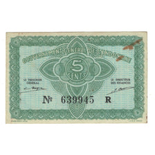 Billet, Indochine française, 5 Cents, Undated (1942), KM:88a, TB