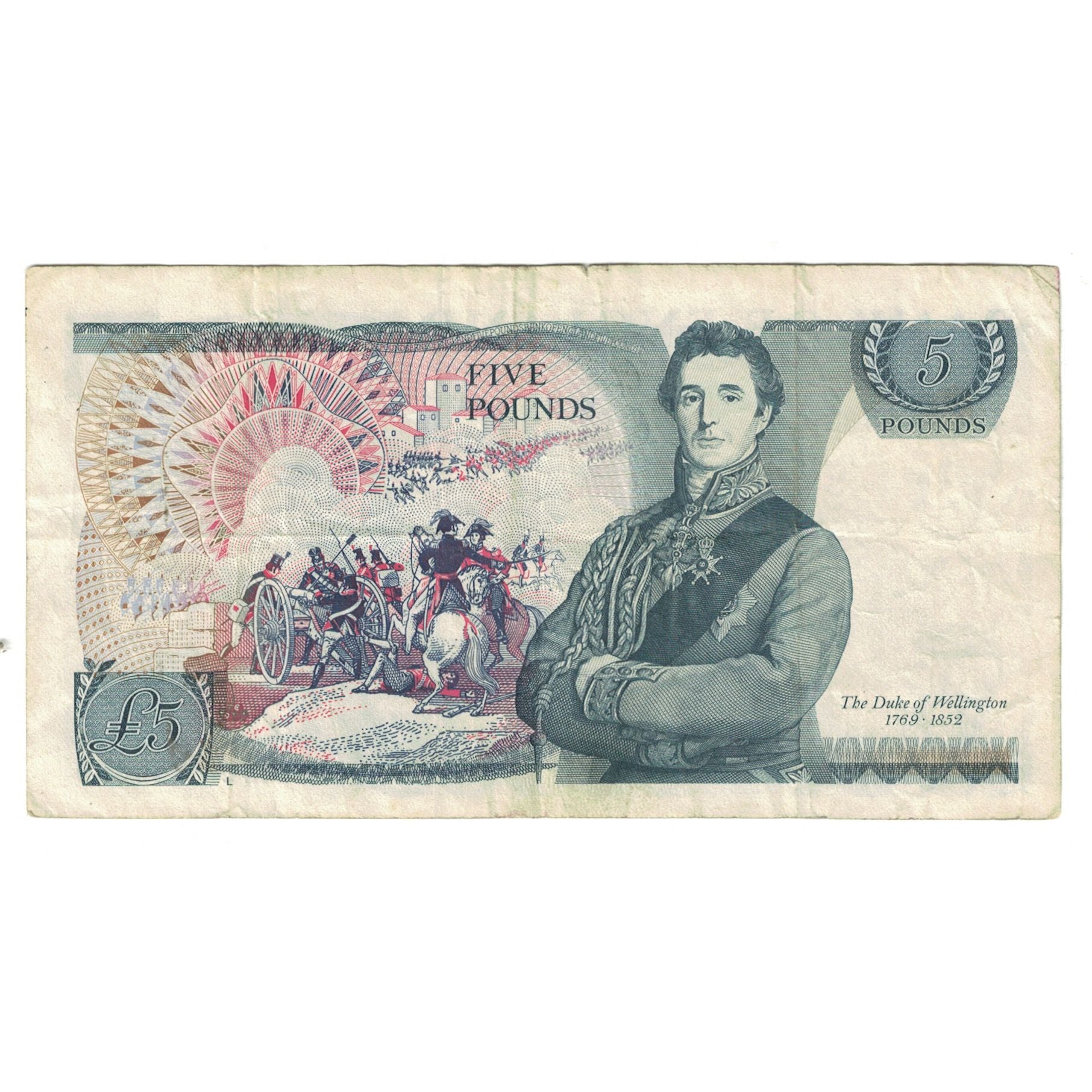 Nota, Grã-Bretanha, 5 Pounds, KM:378b, EF(40-45)