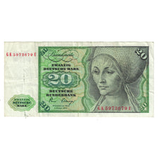 Banknote, GERMANY - FEDERAL REPUBLIC, 20 Deutsche Mark, 1980, 1980-01-02