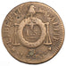 FRANCE, Sol aux balances françoise, Sol, 1793, Strasbourg, KM #619.4, VF(30-35),