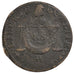 FRANCE, Sol aux balances non daté, Sol, 1794, Metz, KM #620.1, VF(20-25), Bronze