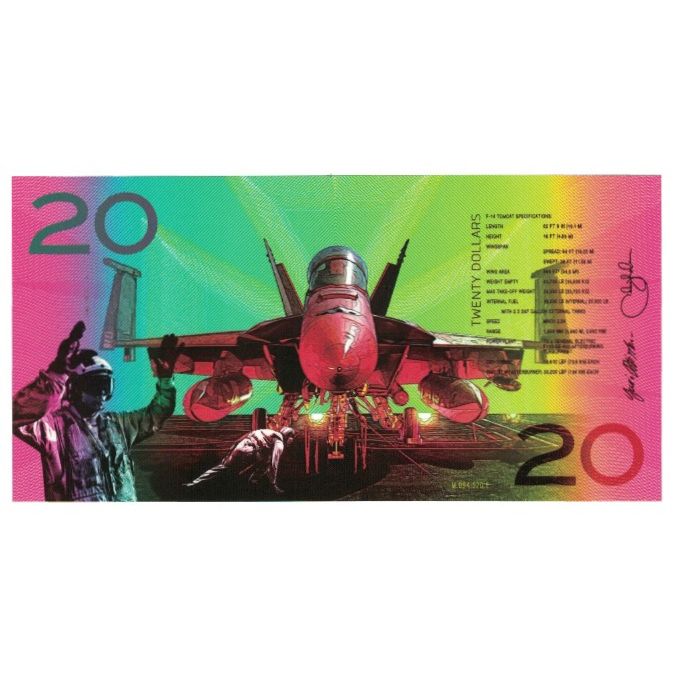 Banknote, United States, 20 Dollars, 2017, F 18 HORNET TOURIST BANKNOTE