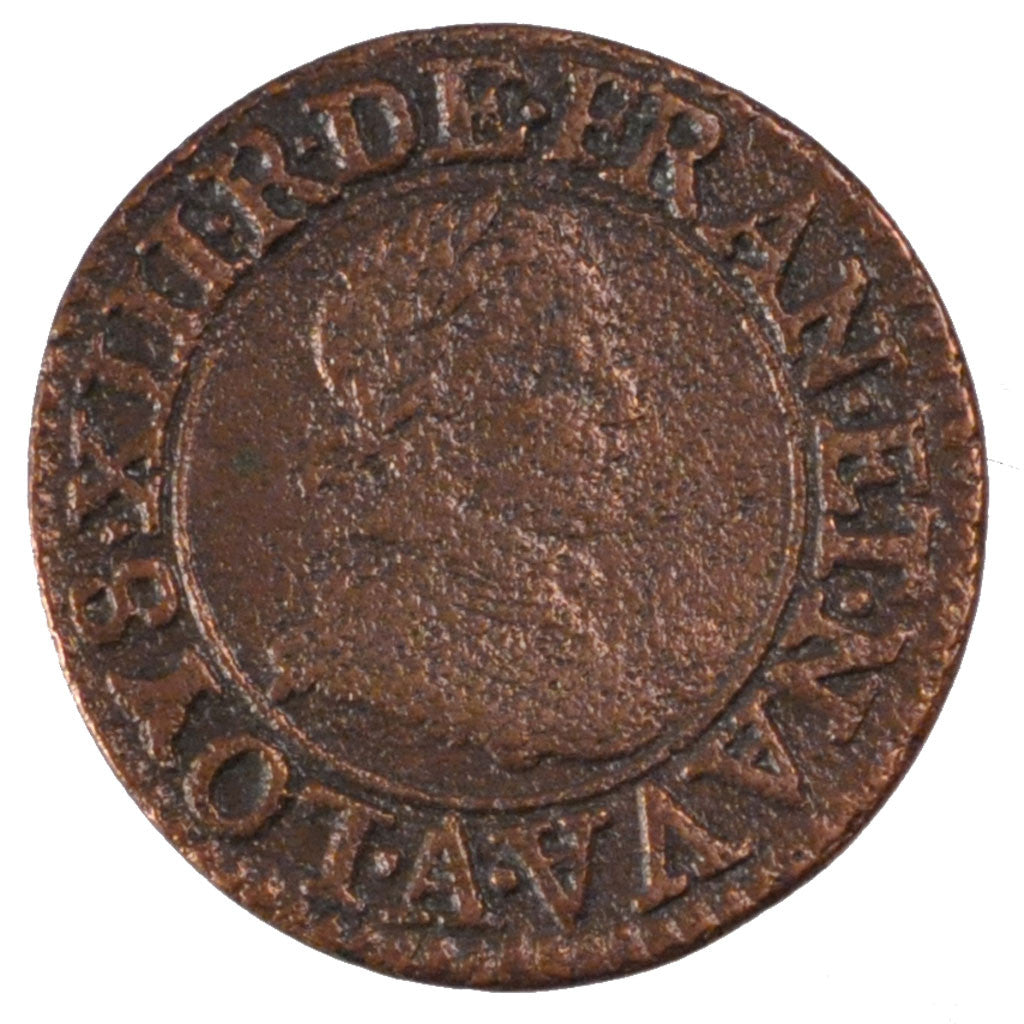Coin, France, Louis XIII, Double tournois, buste enfantin, Double Tournois