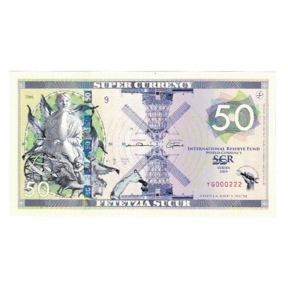 Geldschein, Vereinigte Staaten, Tourist Banknote, 2019, 50 SUCUR INTERNATIONAL