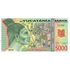 Banknote, Mexico, Tourist Banknote, 2013, 5000 SOLES DE ORO YUCATANIA MAYA FOR