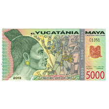 Banknote, Mexico, 5000 Soles De Oro, 2013, YUCATANIA MAYA, UNC(65-70)