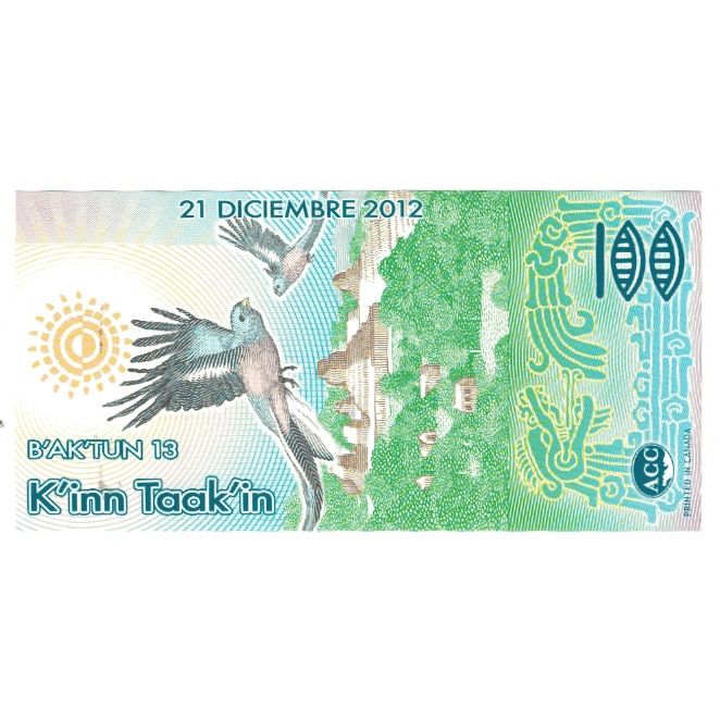 Billet, Mexique, 2012, 2012-12-21, 2000 SOLES DE ORO YUCATAN MAYA, NEUF