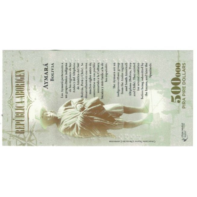 Banconote, Australia, 500 Dollars, 2014, REPUBLICA ARBORIGEN, FDS
