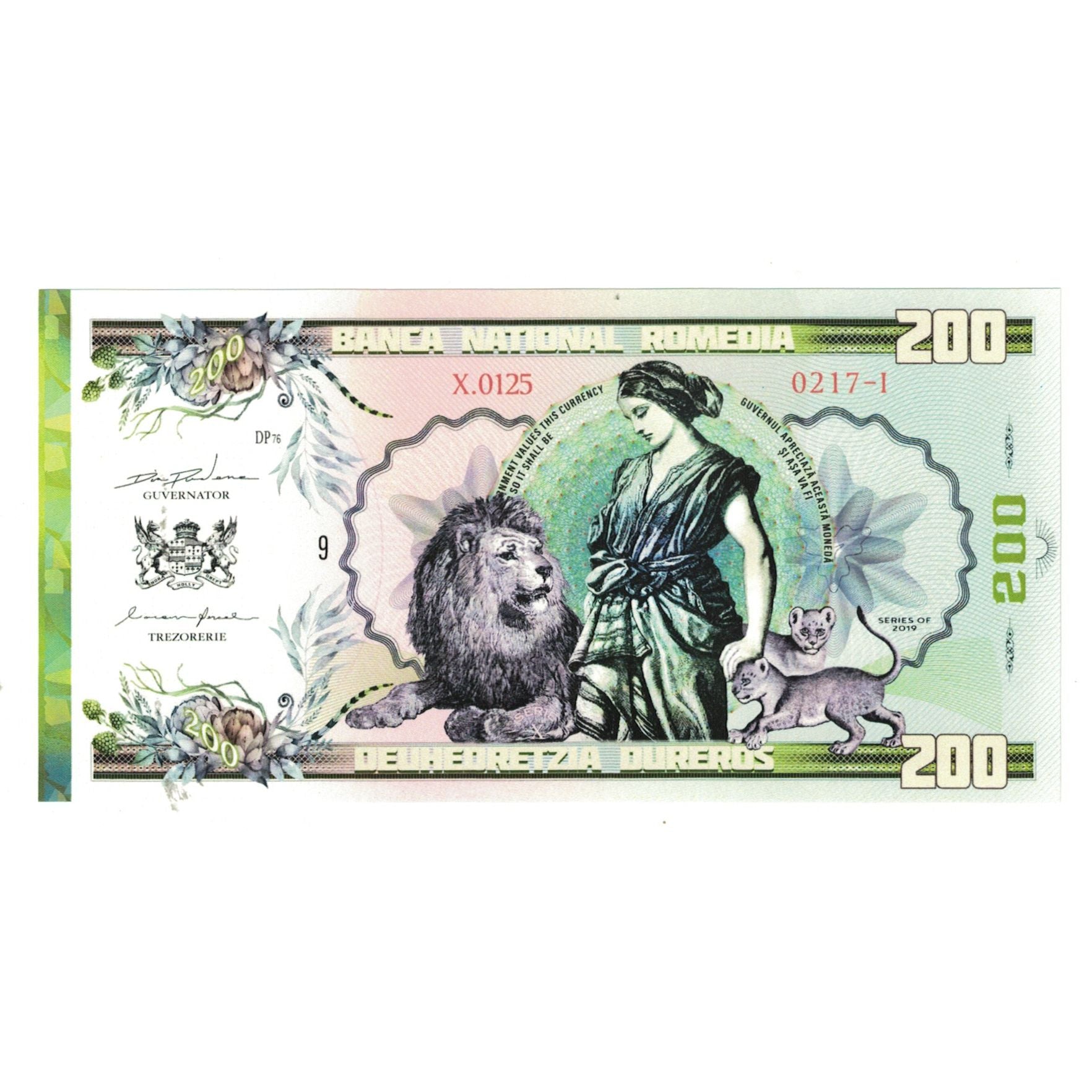 Banknote, Romania, Tourist Banknote, 2019, BANCA NATIONAL ROMEDIA 200