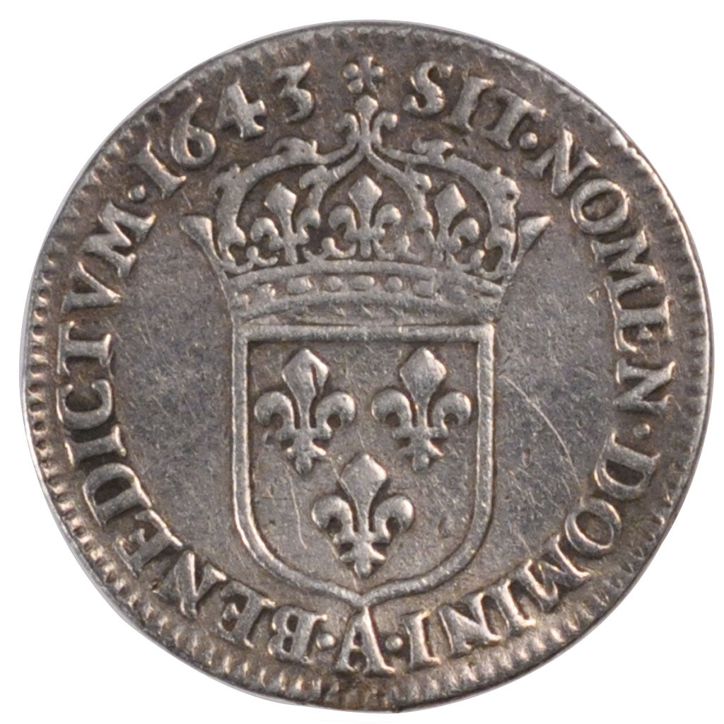 Louis XIII, 1/12 Ecu second poinçon de Warin