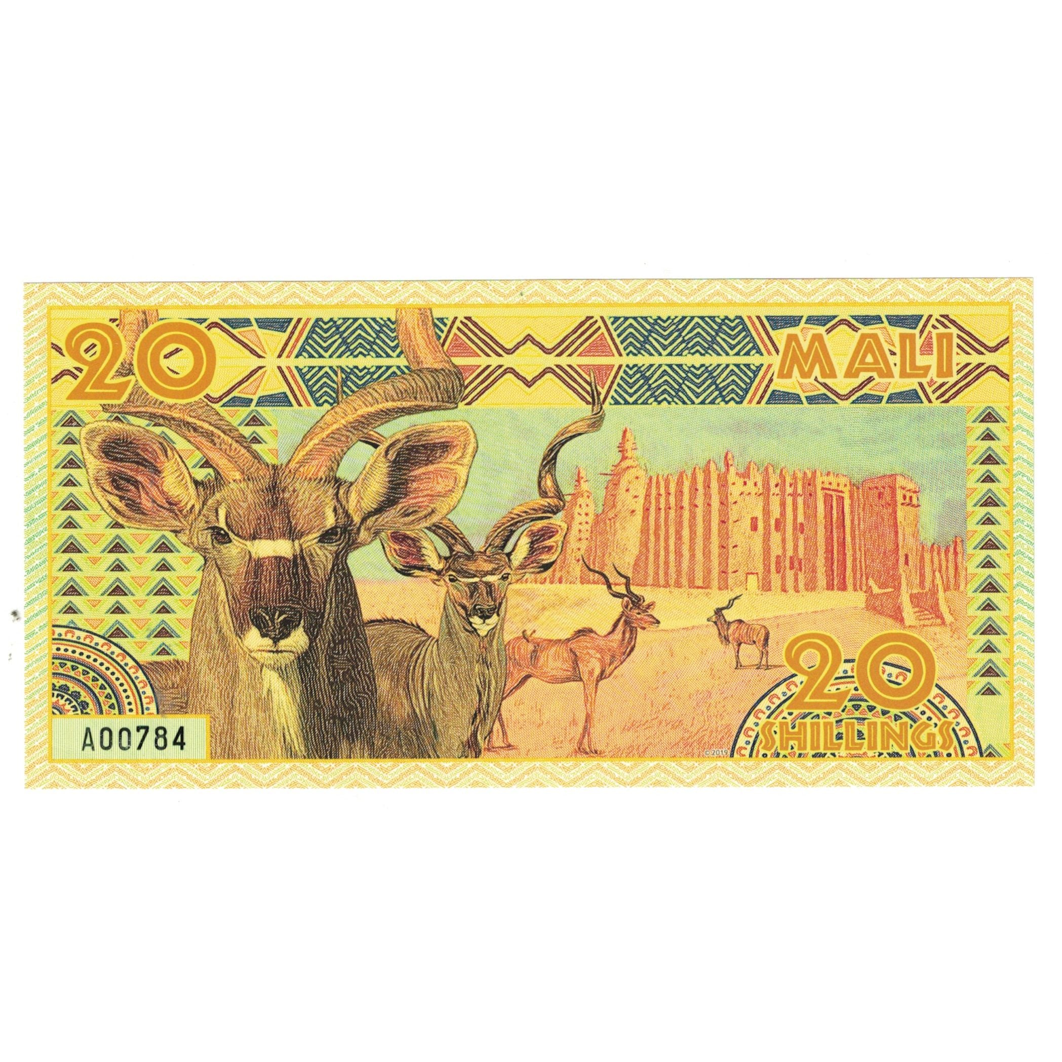 Banknote, Mali, 20 Schilling, 2019, SUB SAHARIAN AFRICAN UNION, UNC(65-70)