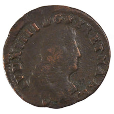 FRANCE, Deux deniers de Strasbourg, 2 Deniers, 1708, Strasbourg, KM #309,...