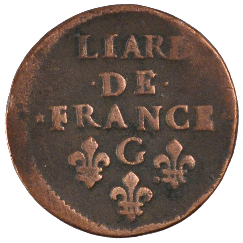 Louis XIV, Liard de France au buste juvénile