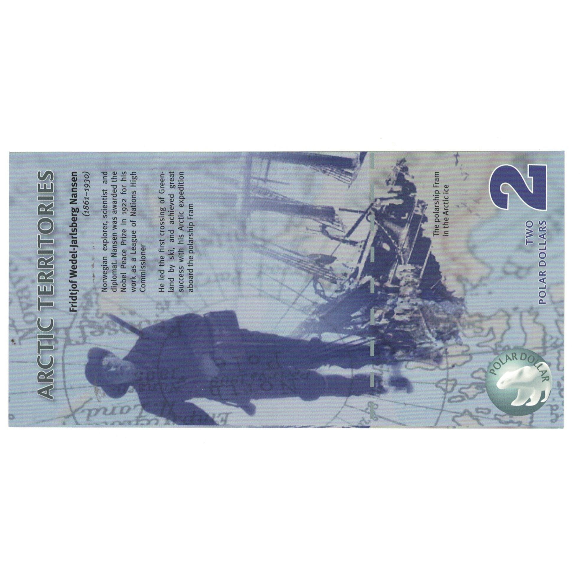 Banknote, United States, Dollar, 2010, 2 DOLLAR ARTIC TERRITORIES, UNC(65-70)