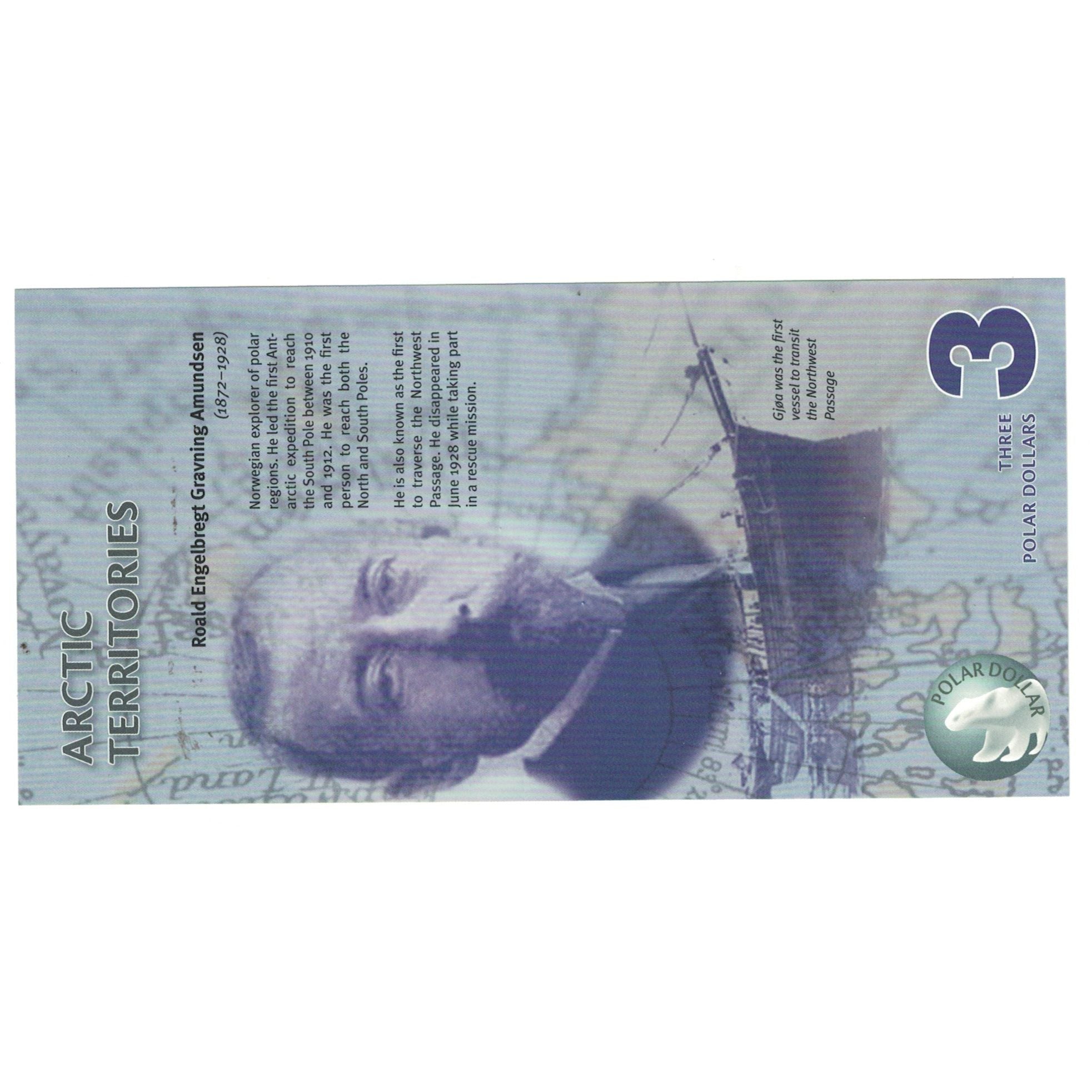Banknote, United States, Dollar, 2011, 3 DOLLAR ARTIC TERRITORIES, UNC(65-70)