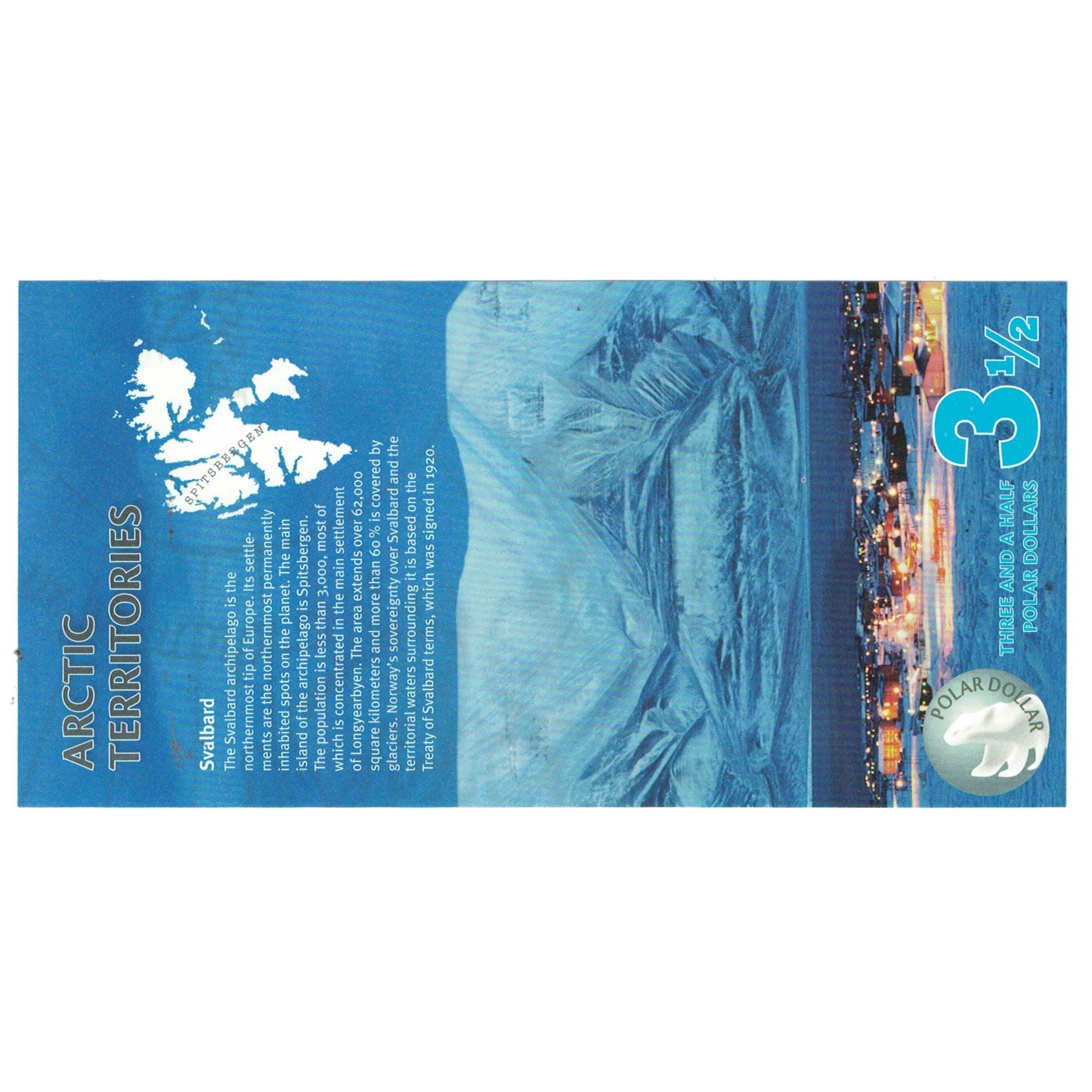 Banknote, United States, Dollar, 2014, 3,5 DOLLAR ARTIC TERRITORIES, UNC(65-70)