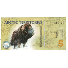 Billete, Dollar, 2012, Estados Unidos, 5 DOLLAR ARTIC TERRITORIES, UNC