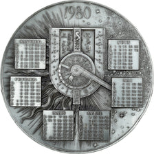 France, Medal, Calendrier, Musée de Bavière, Munich, 1980, Javaudin, MS(63)