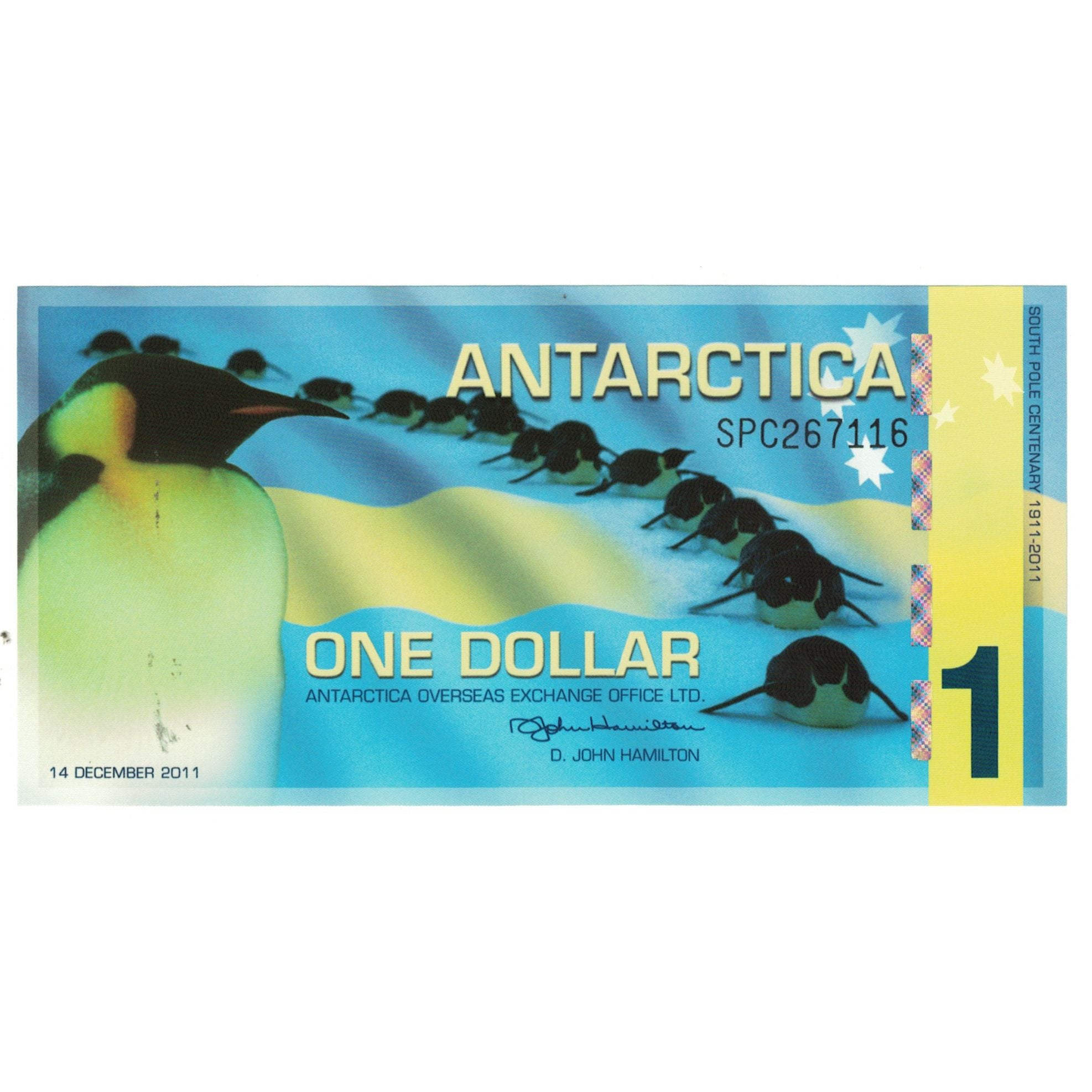 Billet, Antarctic, 1 Dollar, 2011, 2011-12-14, NEUF