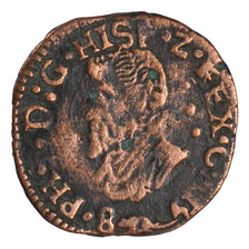 FRANCE, 1/2 Liard, 1584, Arras, VF(20-25), Copper, Boudeau #1985, 2.33