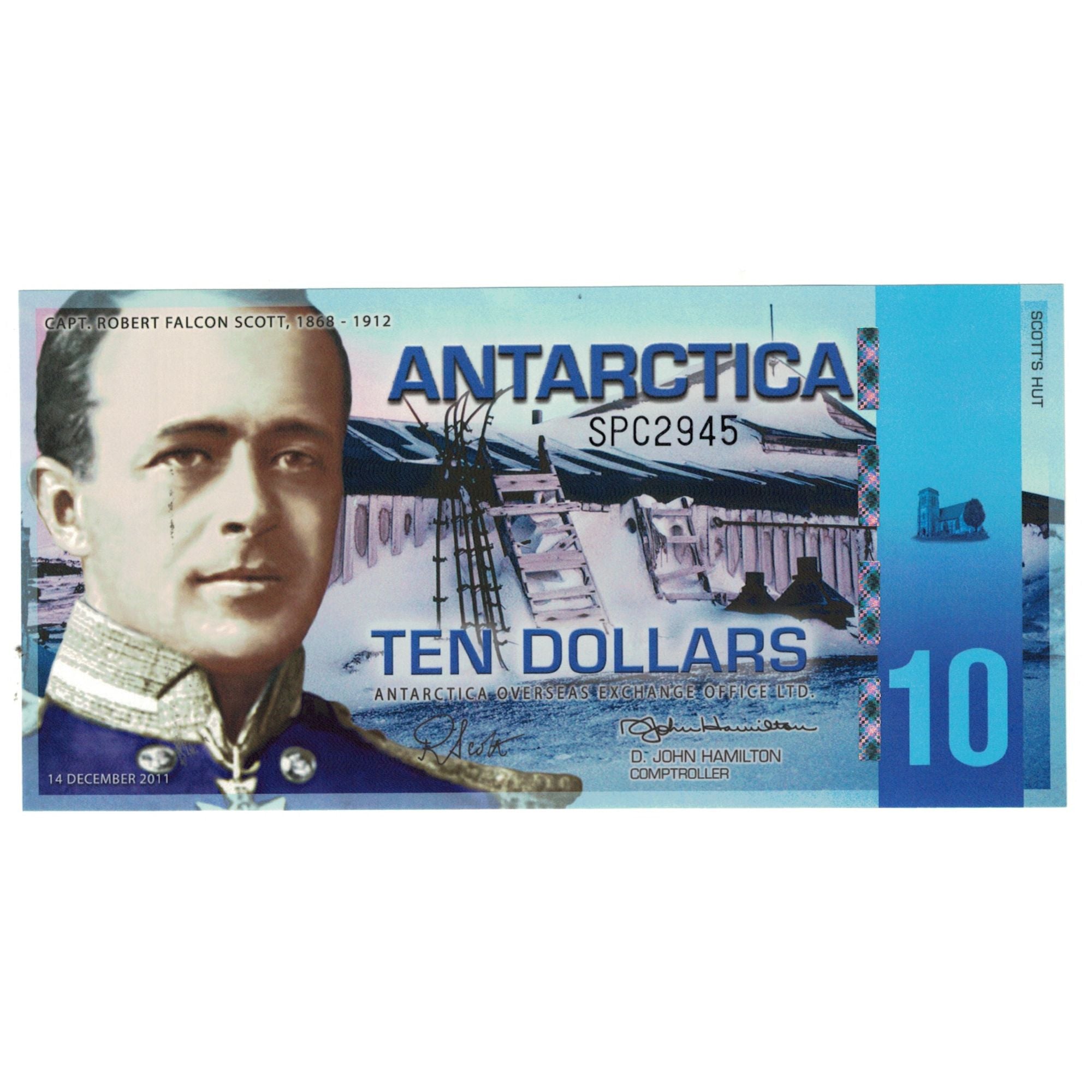Billete, 10 Dollars, 2011, Antártico, 2011-12-14, UNC