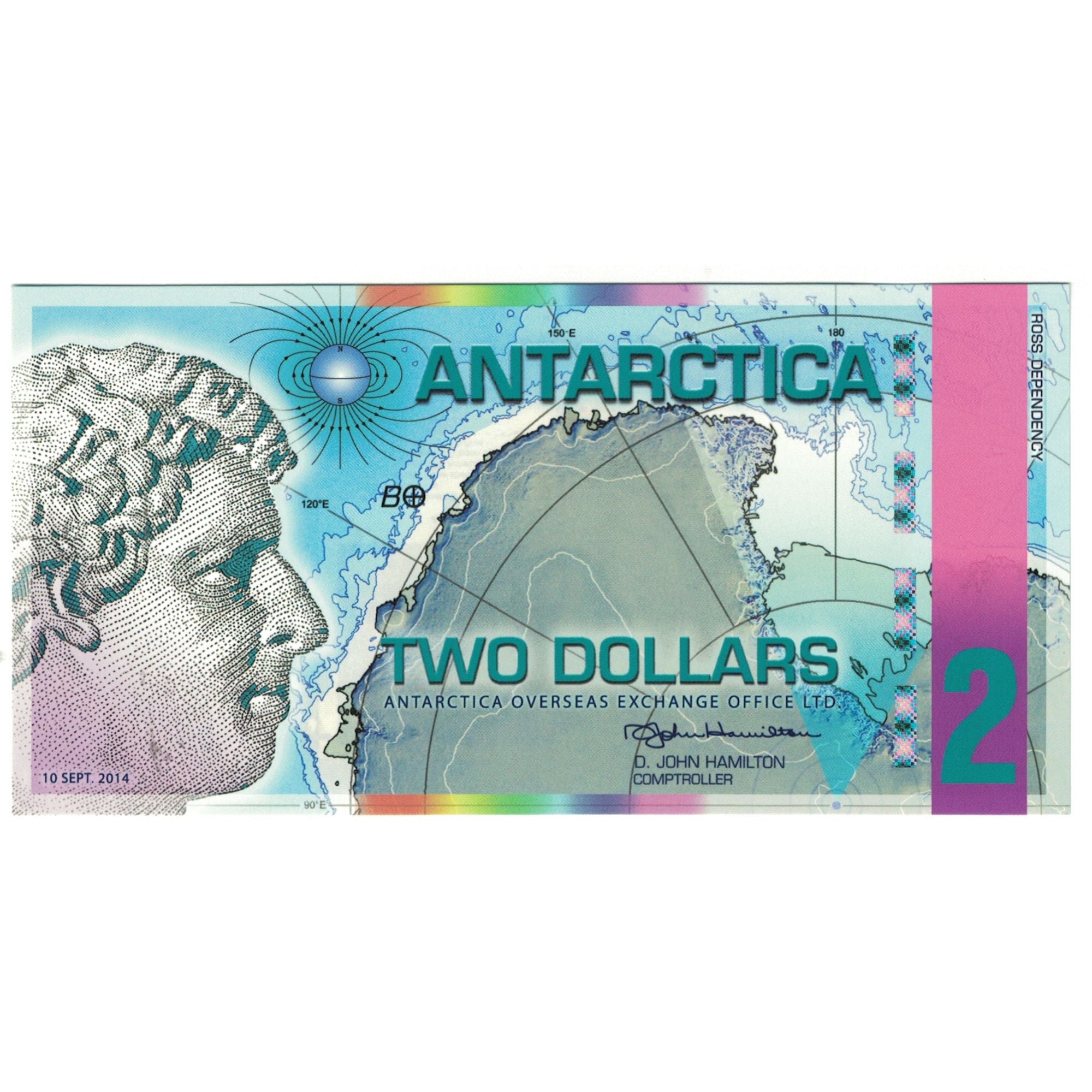 Banknote, Antarctic, 2 Dollars, 2014, 2014-09-10, UNC(65-70)