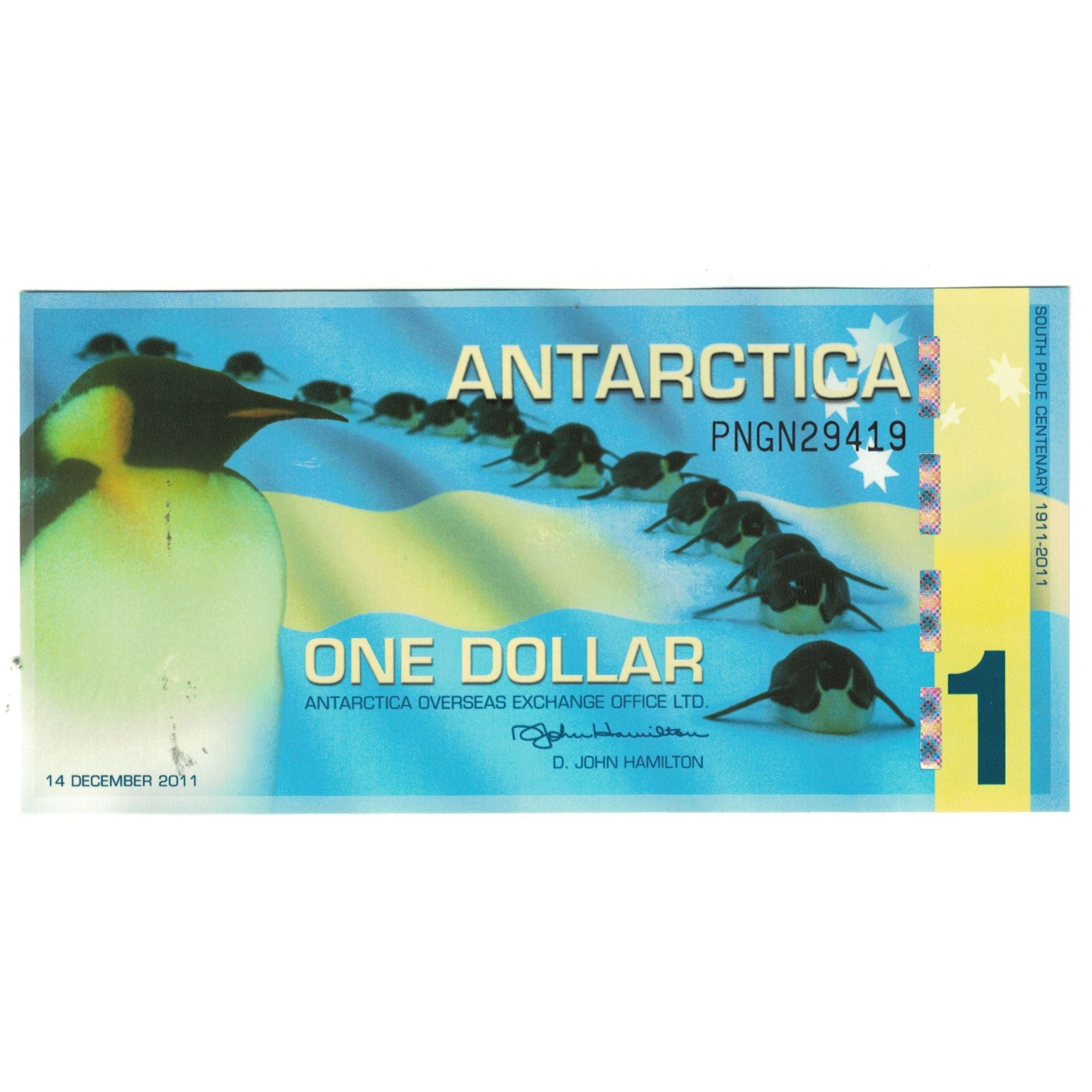 Banknote, Antarctic, 1 Dollar, 2011, 2011-12-14, UNC(65-70)