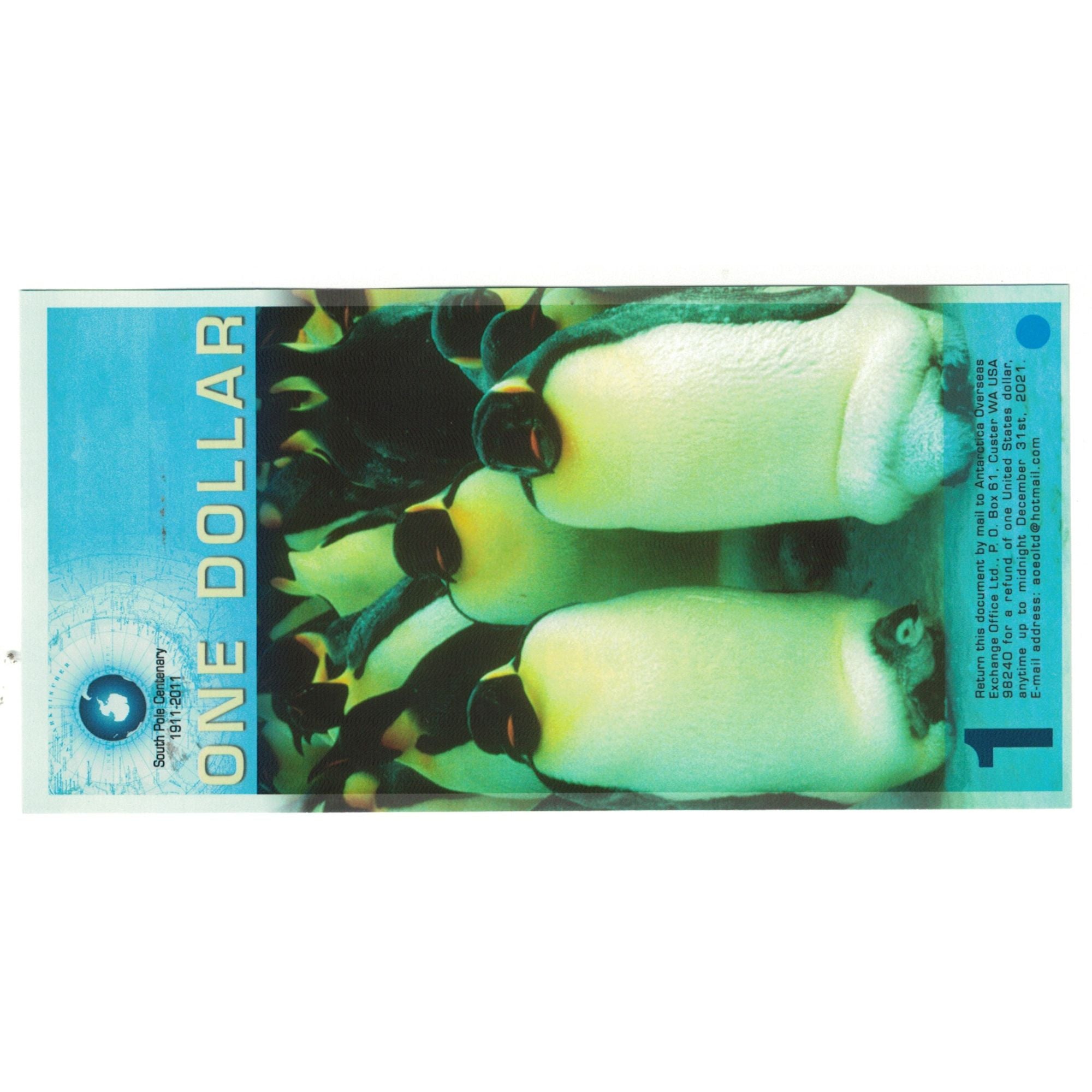 Banknote, Antarctic, 1 Dollar, 2011, 2011-12-14, UNC(65-70)
