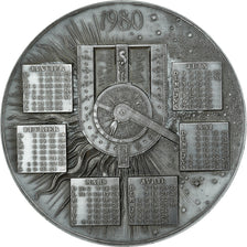 France, Medal, Calendrier, Musée de Bavière, Munich, 1980, Javaudin, MS(64)