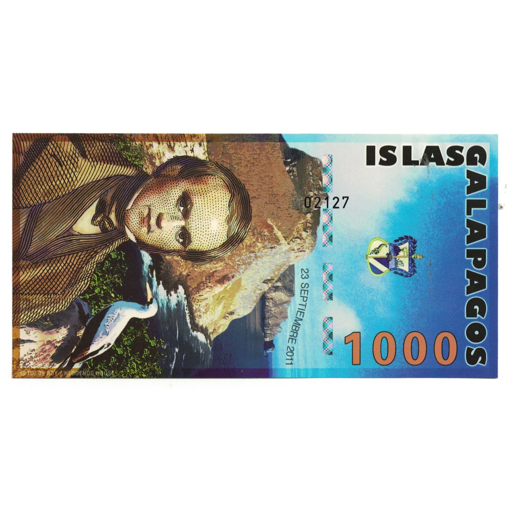 Banknote, Ecuador, 1000 Sucres, 2011, 2011-09-23, ISLAS GALAPAGOS, UNC(65-70)