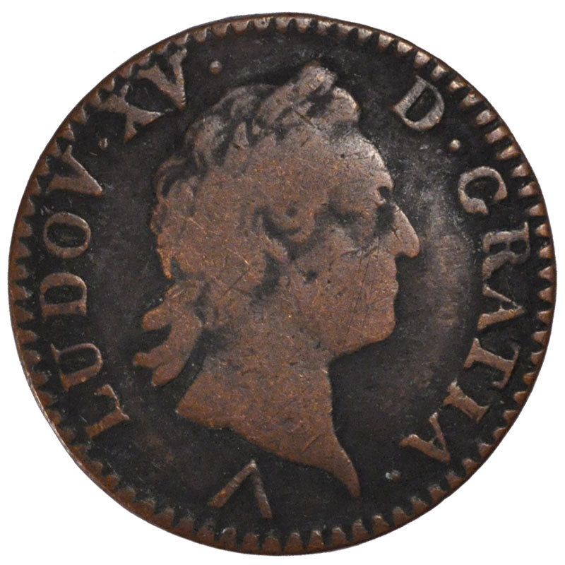 FRANCE, Sol à la vieille tête, Sol, 1772, Lille, KM #545.12, VF(20-25), Copper, 