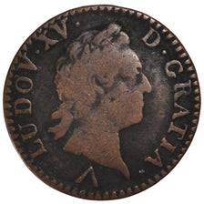 FRANCE, Sol à la vieille tête, Sol, 1772, Lille, KM #545.12, VF(20-25), Copper, 