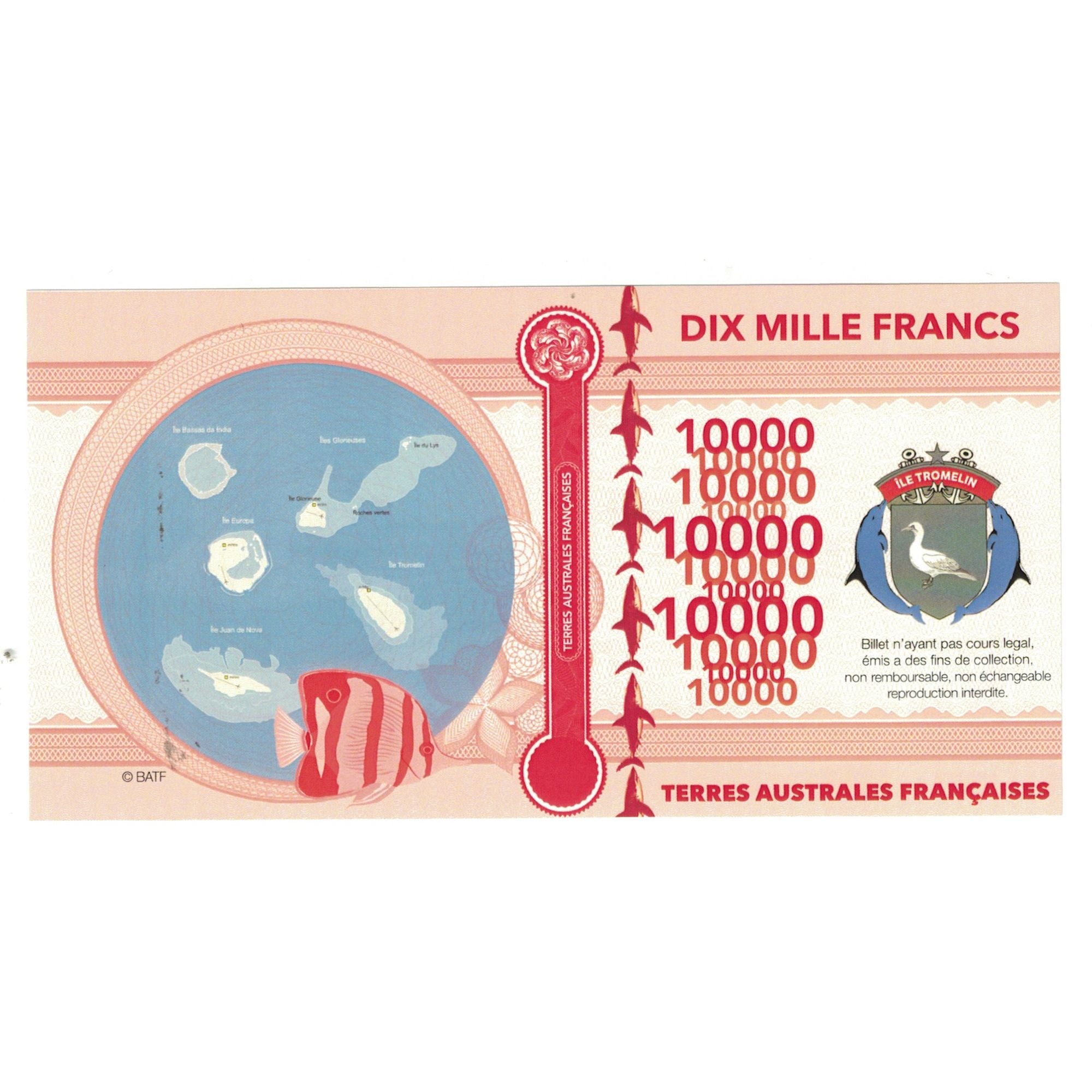 Frankrijk, 10000 Francs, 2018, 000177, TERRES AUSTRALES FRANÇAISES ILE
