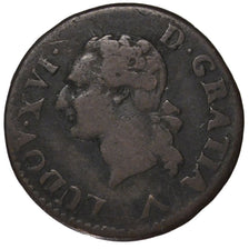 FRANCE, Liard, Liard, 1779, Lille, KM #585.14, VF(30-35), Copper, Gadoury #348,.