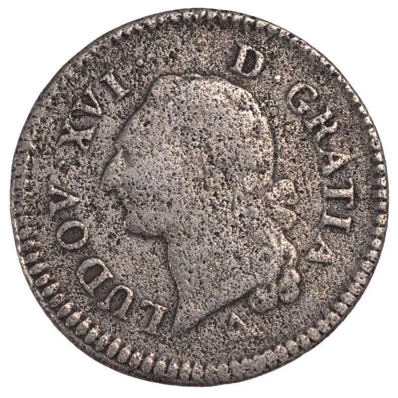 FRANCE, Sol, 1789, Orléans, VF(20-25), Copper, Gadoury #350, 10.40